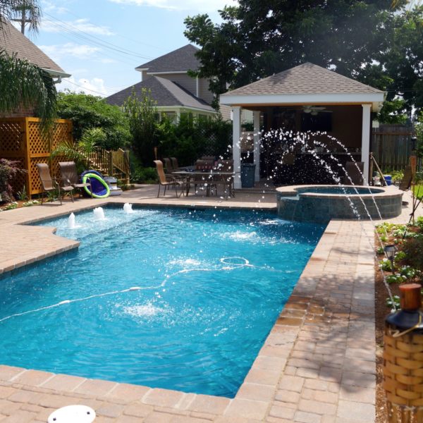 New Orleans Lakeview swimming pool Crystal Pools and Spas