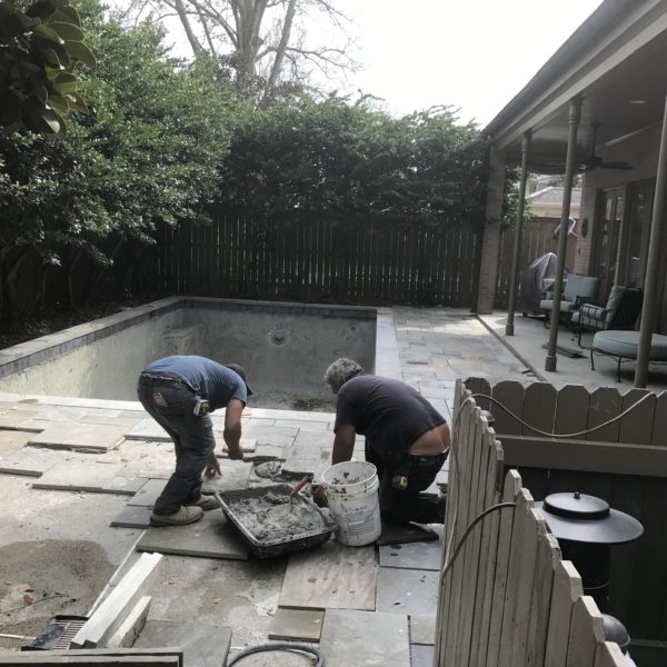 Old Metairie swimming pool renovation Crystal Pools and Spas